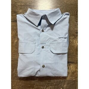 Lot Of 3 33,000 Ft Mens Long Sleeve Button Up Shirt Size S Beige Gray Blue